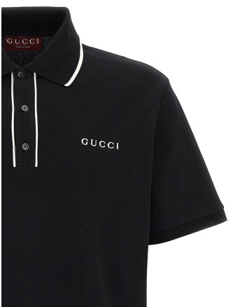 Logo embroidery polo shirt #