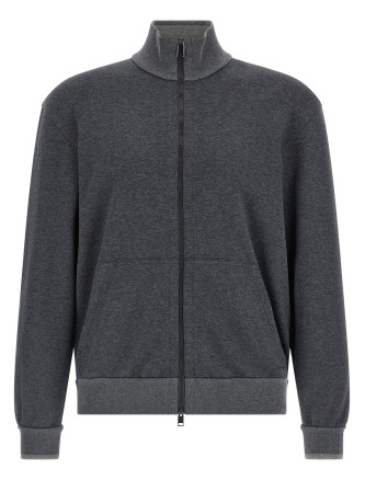 Piqué cotton sweatshirt