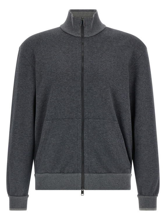 Piqué cotton sweatshirt #1