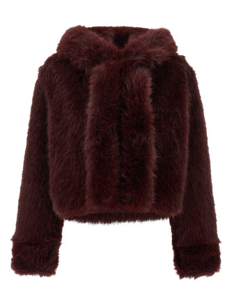 Cropped eco fur