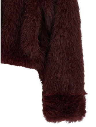 Cropped eco fur #