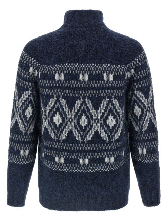 'Geometric Jacquard' cardigan #