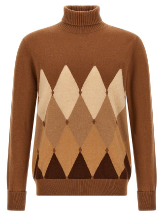 Argyle turtleneck