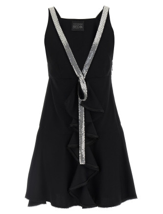 Studded ribbon dress