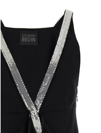 Studded ribbon dress #