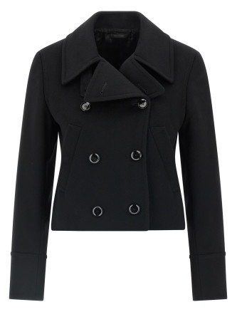 Cashmere cropped coat