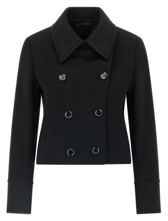 Cashmere cropped coat #