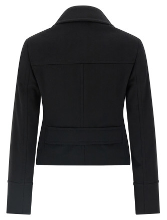 Cashmere cropped coat #