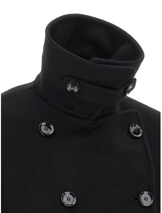 Cashmere cropped coat #