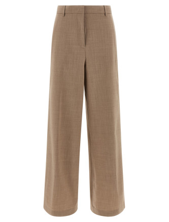 Mélange wool pants