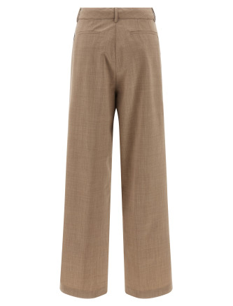 Mélange wool pants #