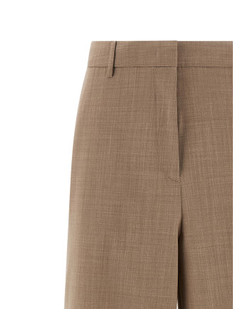 Mélange wool pants #