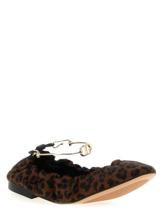 Animal print ballet flats #