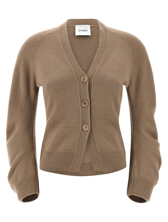 Curved sleeves cardigan #1