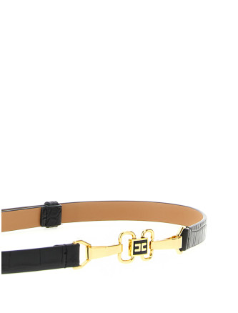 Logo buckle belt #