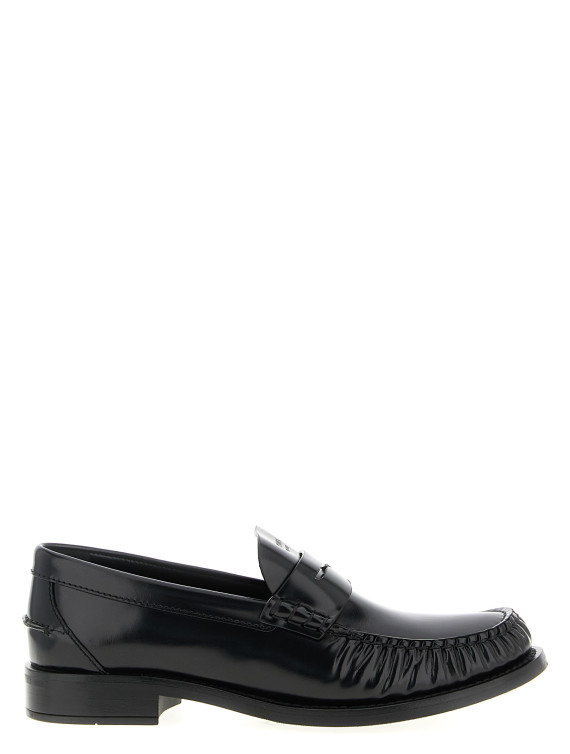 Brushed leather loafers #1