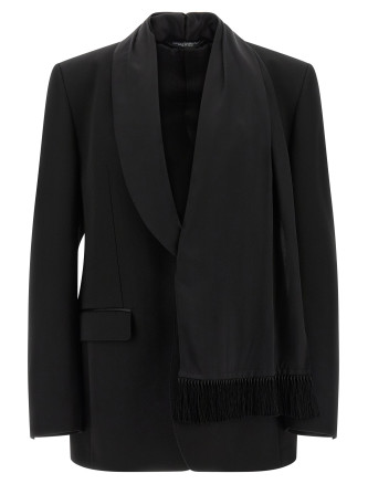 Shawl neck blazer