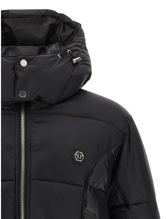 Logo patch down jacket #