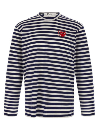 Logo patch stripes t-shirt