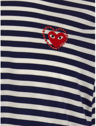 Logo patch stripes t-shirt #