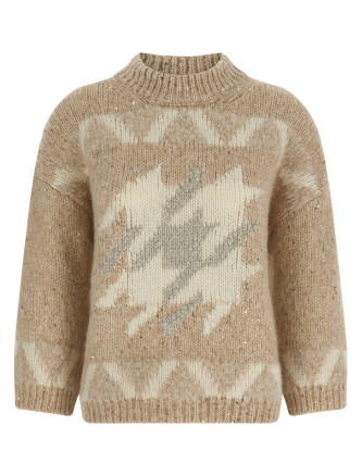 'Punto Luce' embroidery sweater