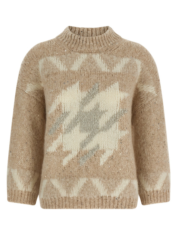 'Punto Luce' embroidery sweater #1