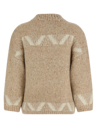 'Punto Luce' embroidery sweater #