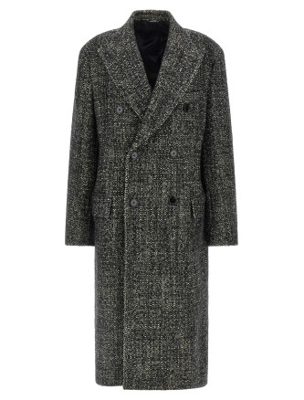 Bouclé wool coat