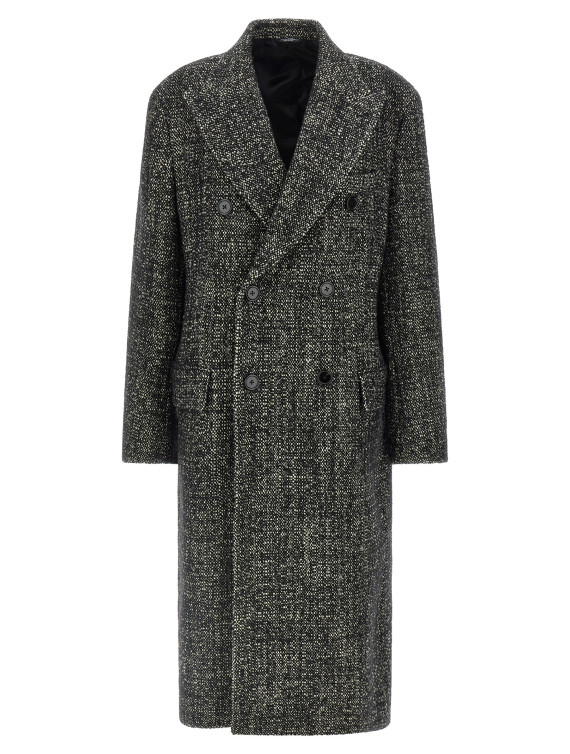Bouclé wool coat #1
