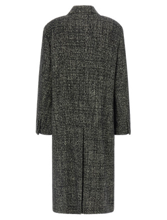 Bouclé wool coat #