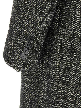 Bouclé wool coat #