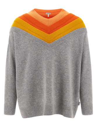 Layered construction sweater