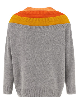 Layered construction sweater #