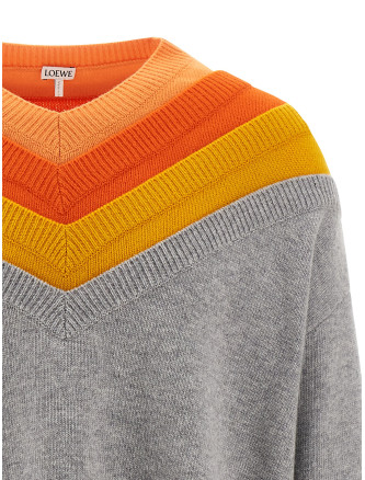 Layered construction sweater #