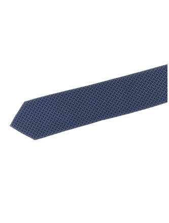 Patterned silk tie #
