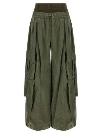 Double layer cargo pants