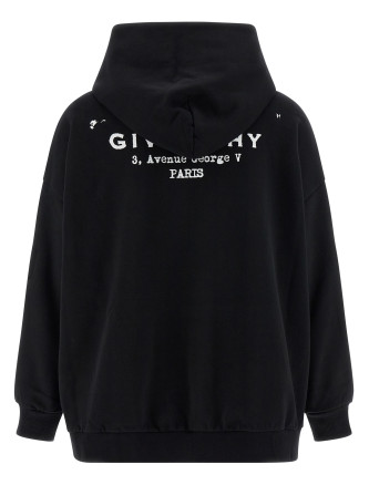 Logo print hoodie #