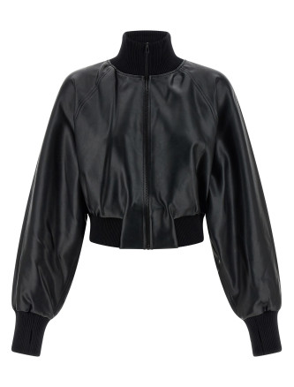 High neck bomber jacket