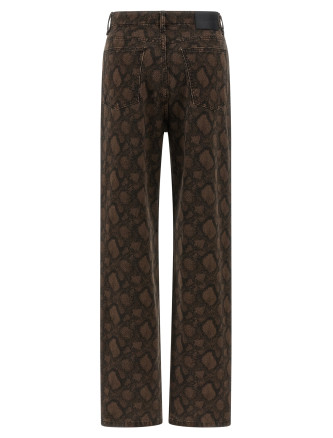 Animal print jeans #