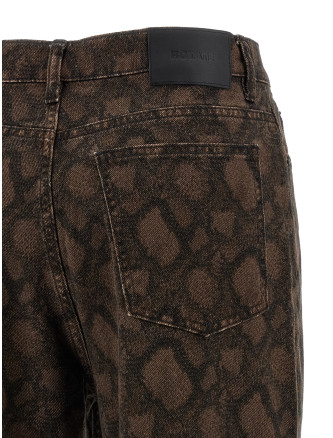 Animal print jeans #
