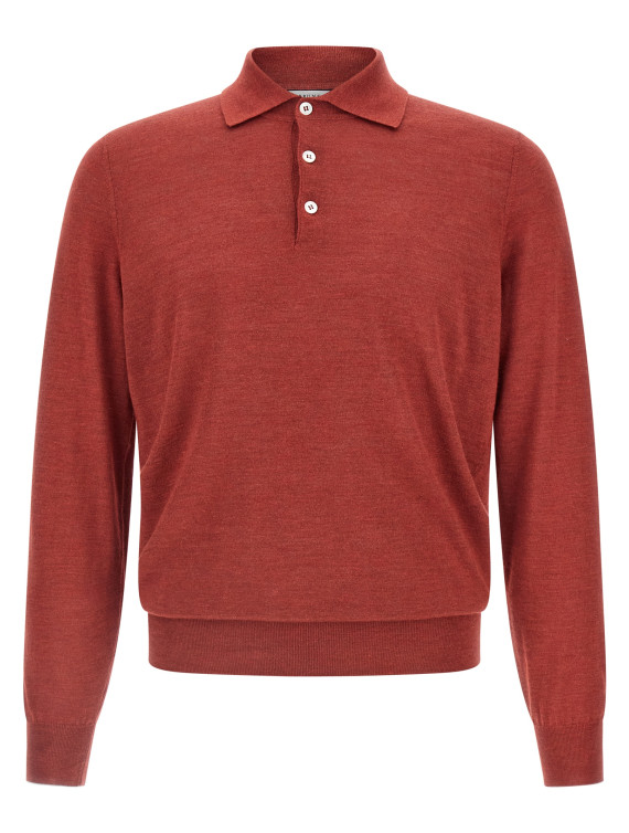 Shaved knit polo shirt #1