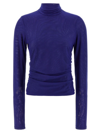 'Mesh Rouched' sweater