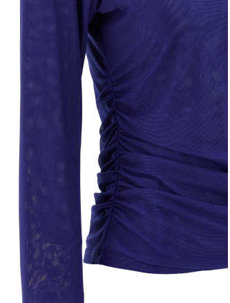 'Mesh Rouched' sweater #