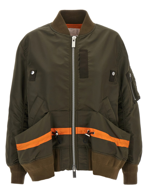 Drawstring bomber jacket #1