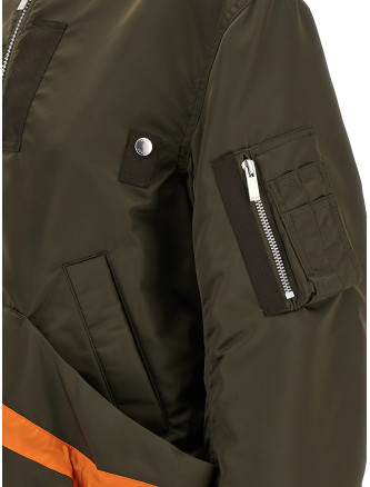 Drawstring bomber jacket #