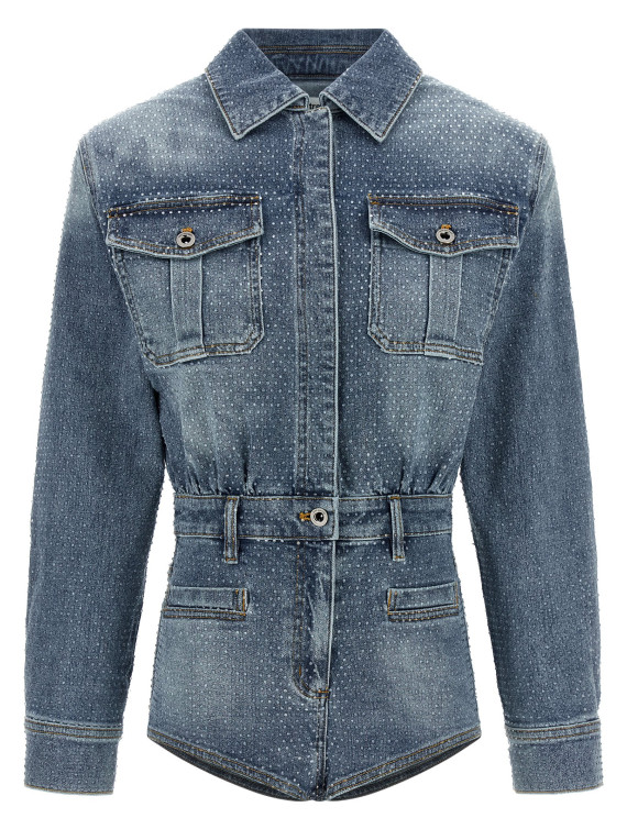 'Rhinestone Denim' jumpsuit #1