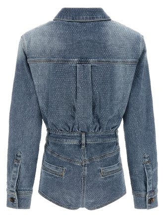 'Rhinestone Denim' jumpsuit #