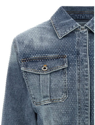 'Rhinestone Denim' jumpsuit #