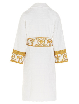 Embossed logo bathrobe #