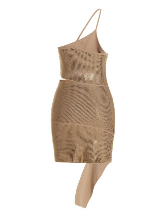 Sequin one shoulder dress #